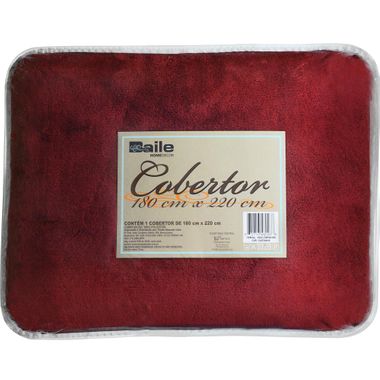 Cobertor de Casal Castanho 180X220CM