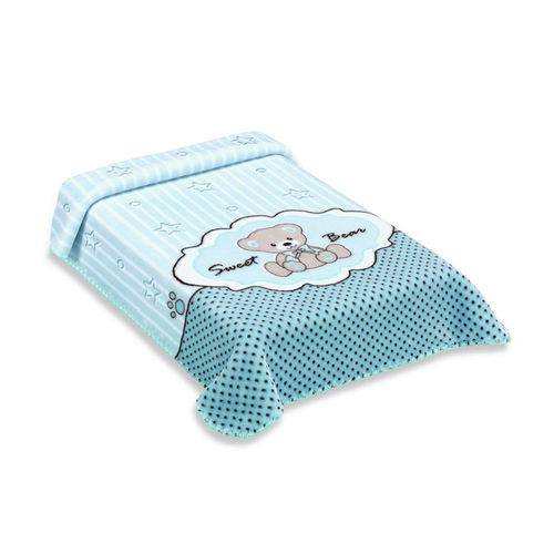Cobertor Exclusive Colibri Estampado Sweet Azul