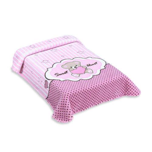 Cobertor Exclusive Colibri Estampado Sweet Rosa