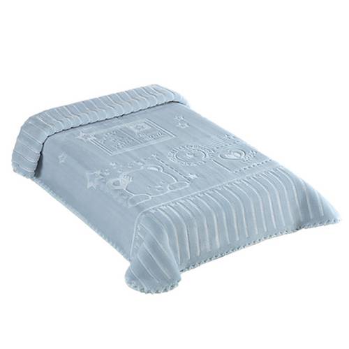 Cobertor Exclusive Ursinho Mensageiro Azul - Colibri
