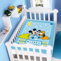 Cobertor Infantil Raschel Baby Mickey - Jolitex | Casa Sofia