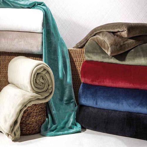 Cobertor King Blanket - 100% Poliéster - Kacyumara - Branco