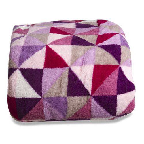 Cobertor King Geometrico Estica Etna 240x260 Cm Pink