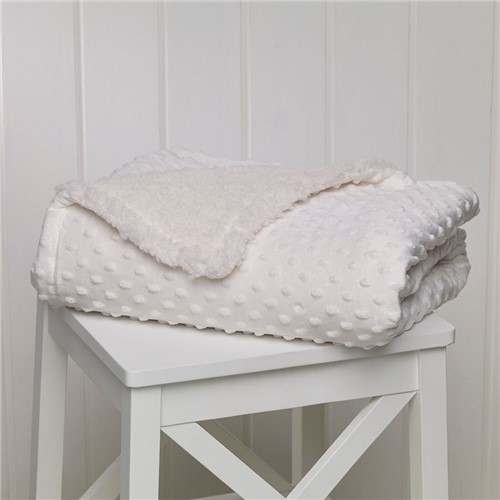 Cobertor Little Dots - Branco - 90x110