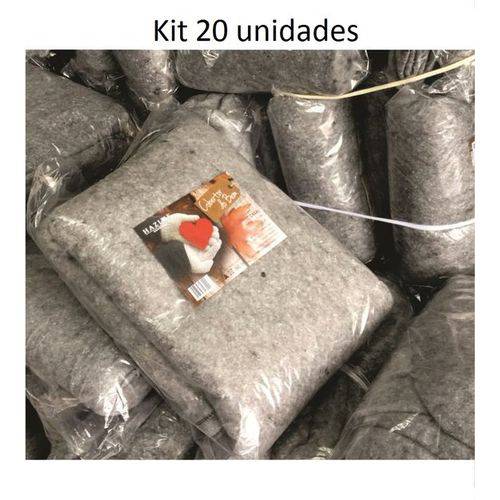 Cobertor Manta Popular Doacao Solteiro do Bem Kit com 20 Unidades