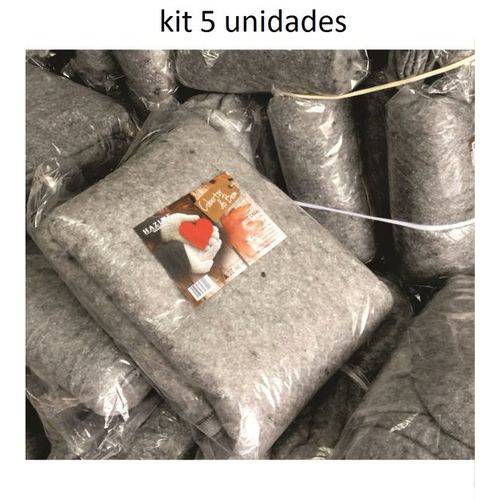 Cobertor Manta Popular Doação Solteiro do Bem Kit com 5 Unidades