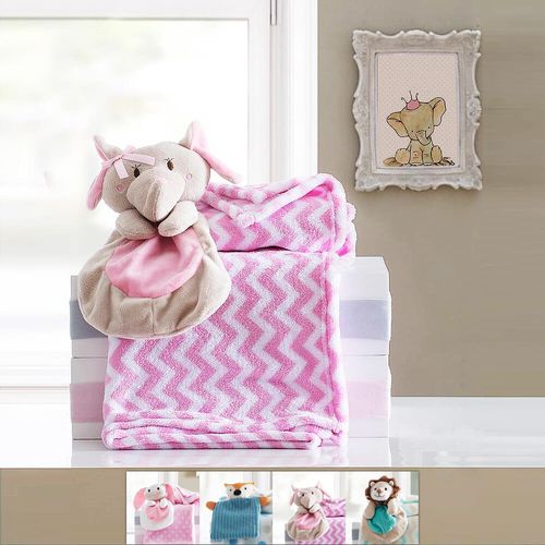 Cobertor / Manta para Bebê com Naninha - Corttex Fofo