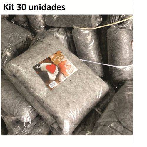 Cobertor Manta Popular Doacao Solteiro do Bem Kit com 30 Pecas