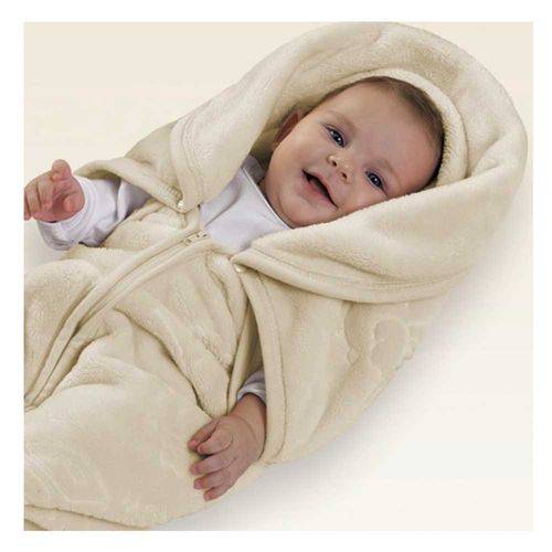 Cobertor Menino Baby Sac com Relevo Jolitex 80cm X 90cm