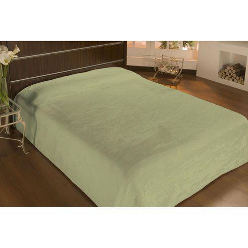 Cobertor Microfibra Liso Solteiro 1,50x2,20m Verde Folha - Camesa