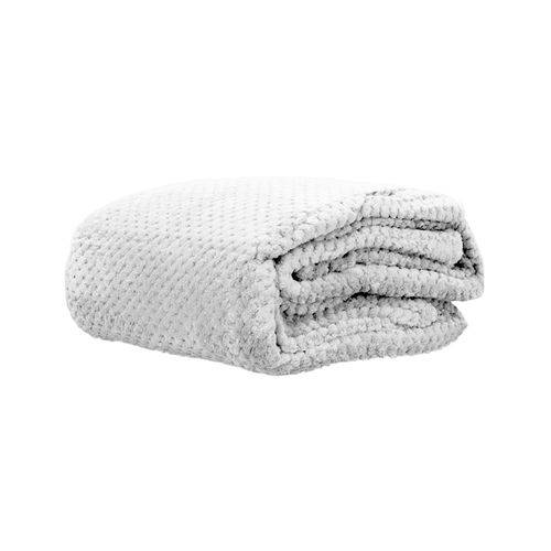 Cobertor Microfibra Mini Domani Jacquard Off White Solteiro