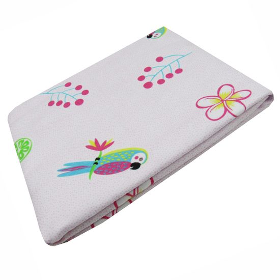 Cobertor para Bebê Feminino Rosa Pássaros