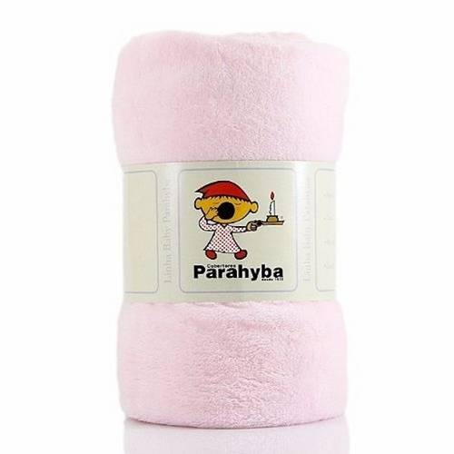 Cobertor Parahyba Microfibra Bebe Liso Rosa 105 Cm X 85 Cm