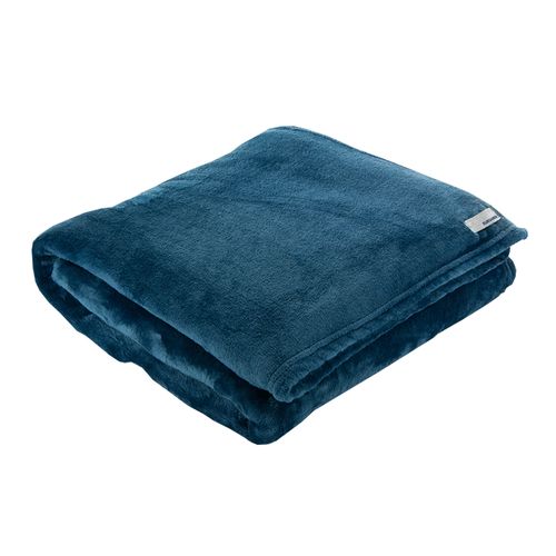 Cobertor Solteiro Soft Daily Azul Marinho