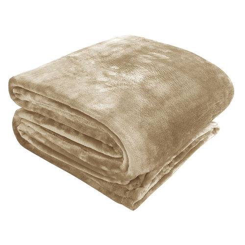Cobertor SHINE Zelo Microfibra Queen - Gramatura: 300g/m² - Sépia