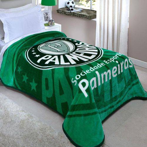 Cobertor Solteiro Estampado Palmeiras 1,50m X 2,00m - Corttex