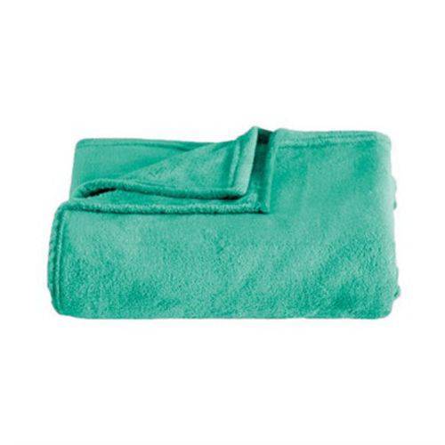 Cobertor Solteiro Kacyumara Blanket Microfibra Verde Aqua