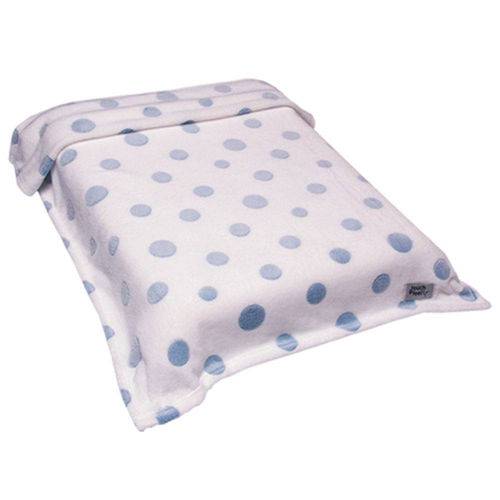 Cobertor Touch Feel Poa Azul Relevo 07.335