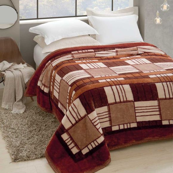 Cobertor Tradicional Plus Pelo Alto 1.80 X 2.20m Invernes