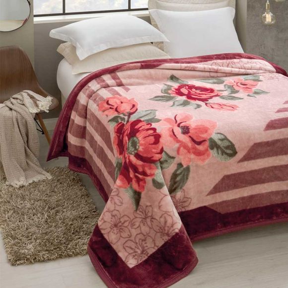 Cobertor Tradicional Plus Pelo Alto 1.80 X 2.20m Rozen