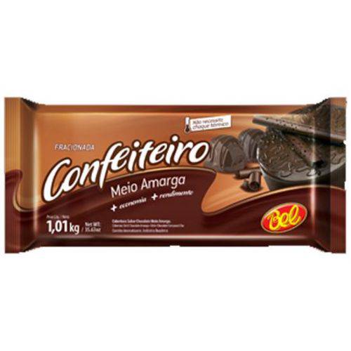 Cobertura Confeiteiro Chocolate Meio Amargo 1,01kg