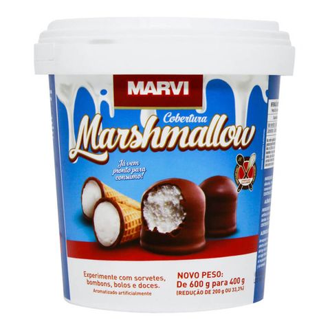Cobertura Marshmallow Pronto 400g - Marvi
