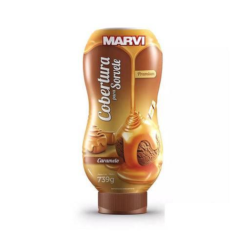 Cobertura para Taça Caramelo Premium Marvi 739 G