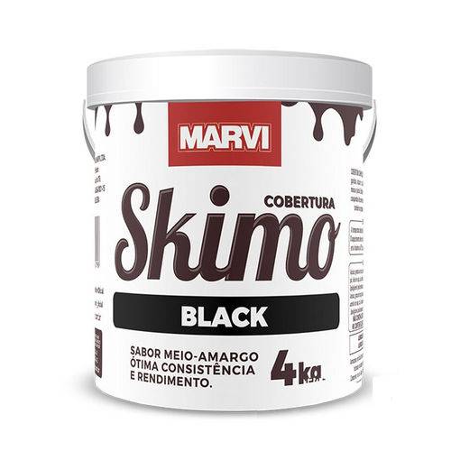 Cobertura Skimó para Sorvete Black Marvi 4 Kg