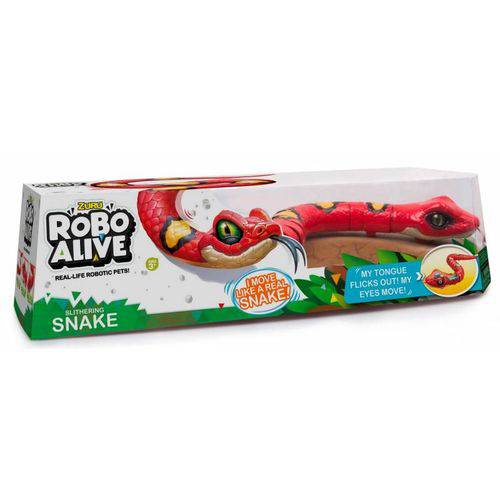 Cobra Coral Vermelha Robô Alive - Dtc 4147