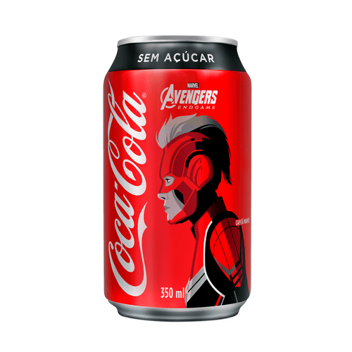 Coca-Cola Sem Açúcar Capitã Marvel 350ml