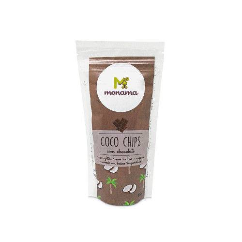 Coco Chips Monama com Chocolate 45g