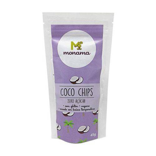 Coco Chips Zero Açúcar 45g - Monama