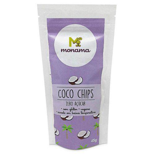 Coco Chips Zero Açúcar 45g - Monama