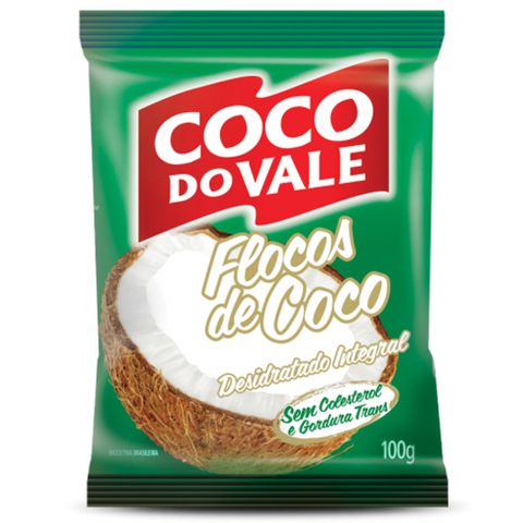 Coco em Flocos Desidratado Integral 100g - Coco do Vale