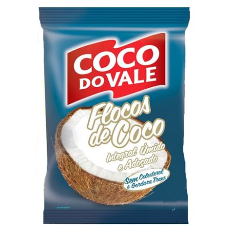 Coco em Flocos Úmido Adoçado 100g - Coco do Vale