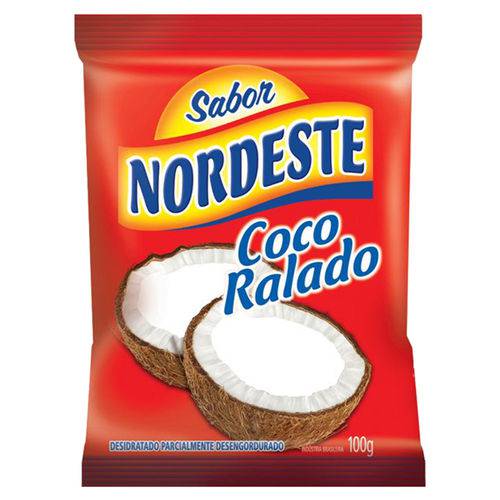 Coco Ralado Desidratado 100g - Sabor Nordeste