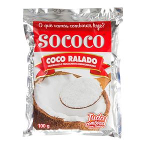 Coco Ralado Desidratado Sococo 100g