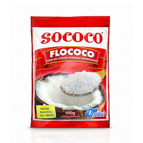 Coco Ralado em Flocos Flococo 100g - Sococo