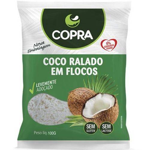 Coco Ralado em Flocos Padrão 100g Copra