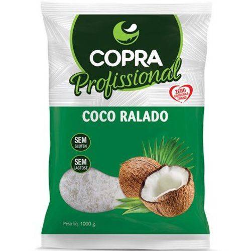 Coco Ralado Fino Padrão 1kg Copra
