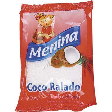 Coco Ralado Menina Extra Úmido 100g