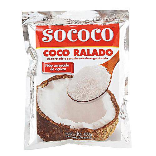 Coco Ralado Seco 100g - Sococo