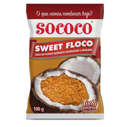 Coco Ralado Sweet Floco Queimado 100g - Sococo