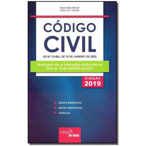 Código Civil - 03ed/19 - Mini