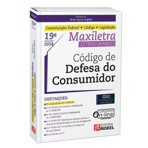 Código de Defesa do Consumidor - Maxiletra - 19ª Edição 2018