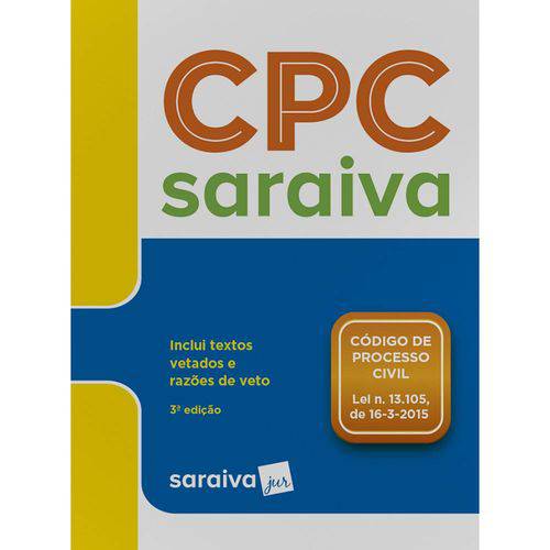 Código de Processo Civil - Legislação Saraiva de Bolso - 3ª Ed.