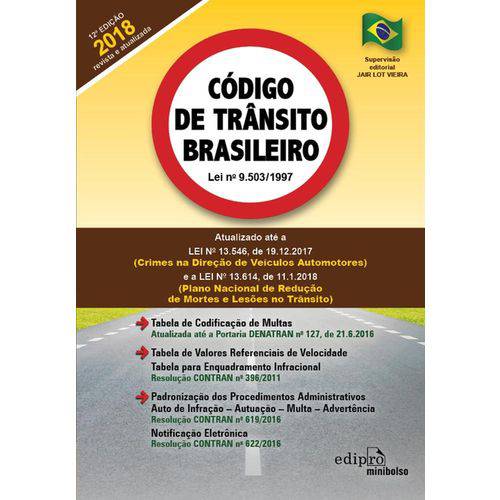 Codigo de Transito Brasileiro Bolso - Edipro