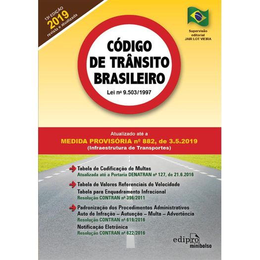 Codigo de Transito Brasileiro Bolso - Edipro
