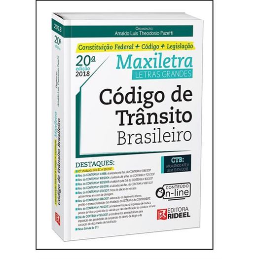 Codigo de Transito Brasileiro - Maxiletra - Rideel