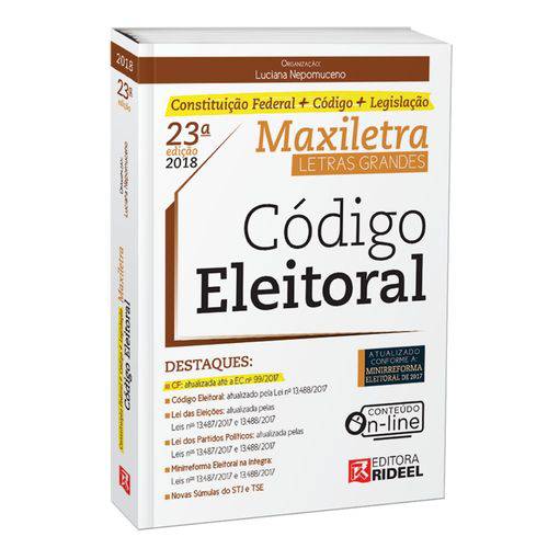 Código Eleitoral - Maxiletra - 23ª Edição 2018